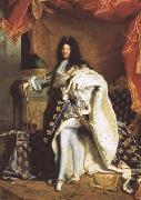 Hyacinthe Rigaud Portrait of Louis XIV (mk08) oil painting on canvas